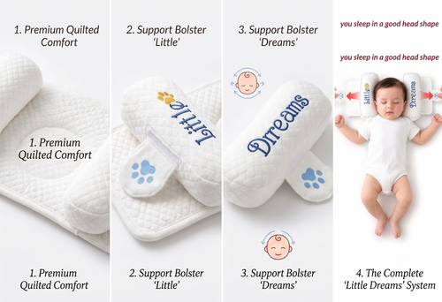 Baby Neck Support & Side Sleeper Bolster Pillow for Newborns (0–12 Months)