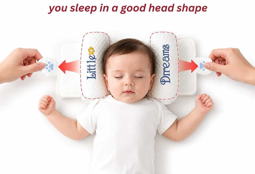 Baby Neck Support & Side Sleeper Bolster Pillow for Newborns (0–12 Months)